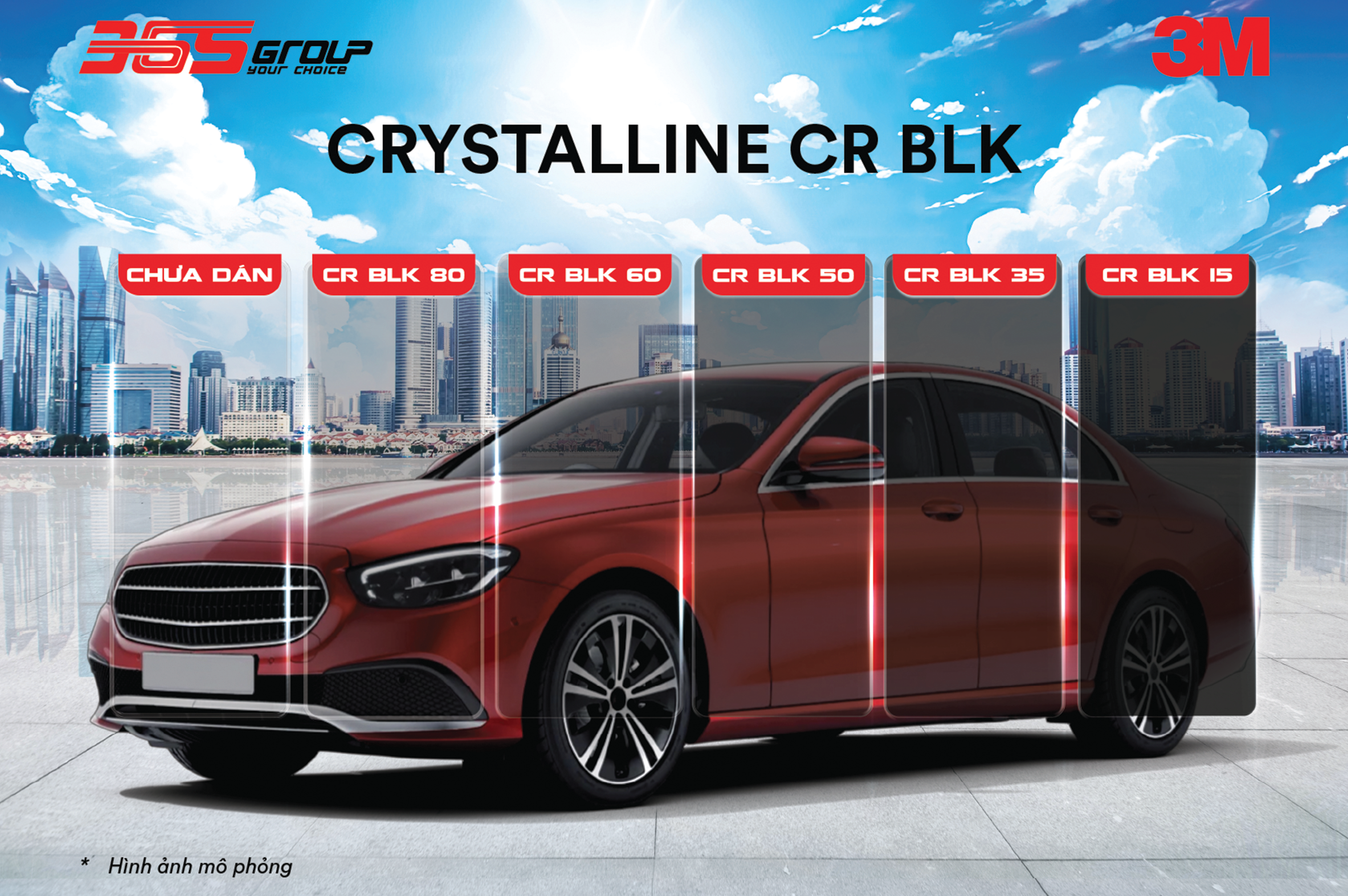 Phim 3M Crystalline CR BLK