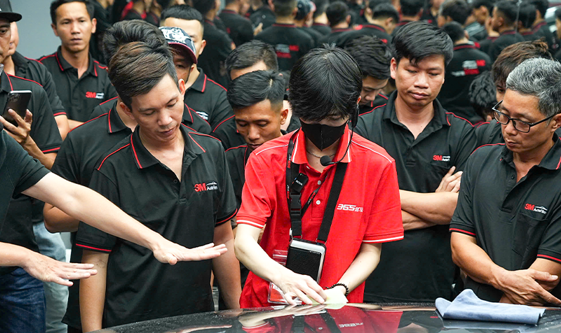 Tổng kết hóa đào tạo 3M Pro Workshop: Bứt phá kỹ thuật dán phim bảo vệ sơn xe