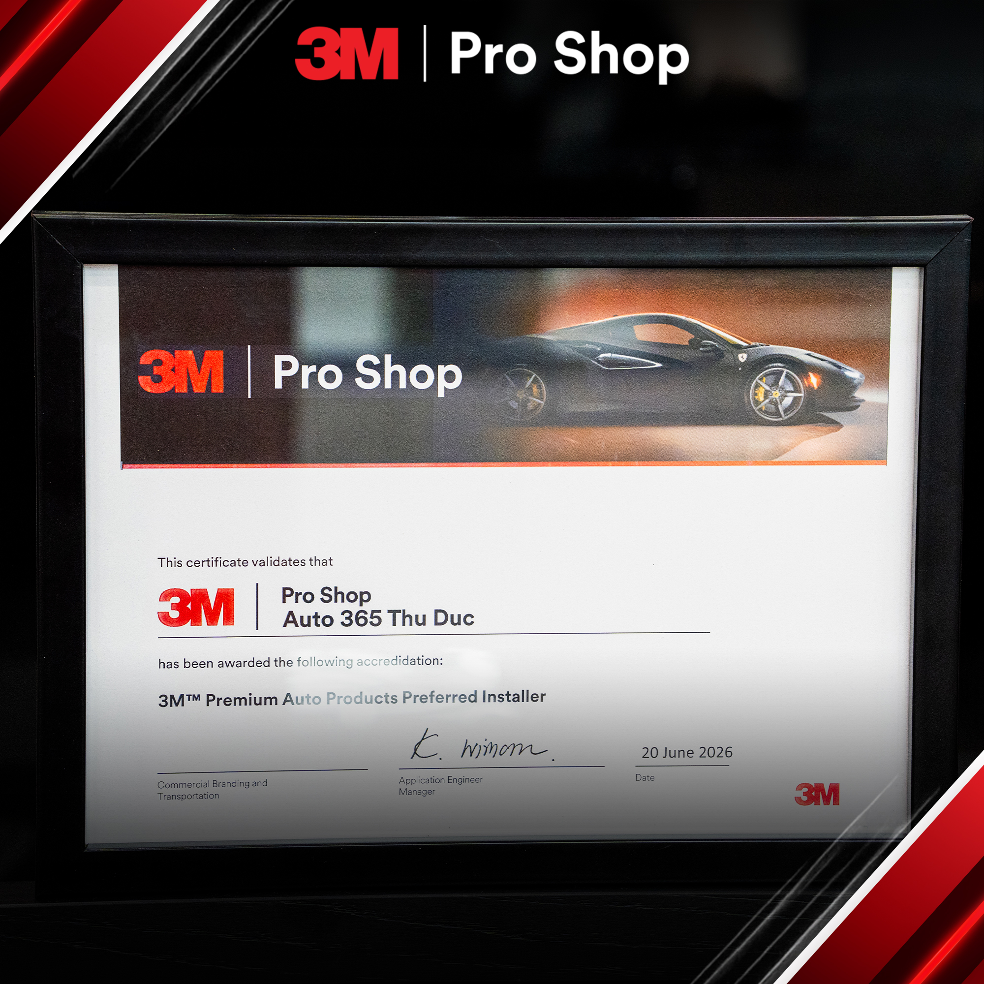 Trao chung nhan 3M Pro Shop - 3M Training Center tai 365Group